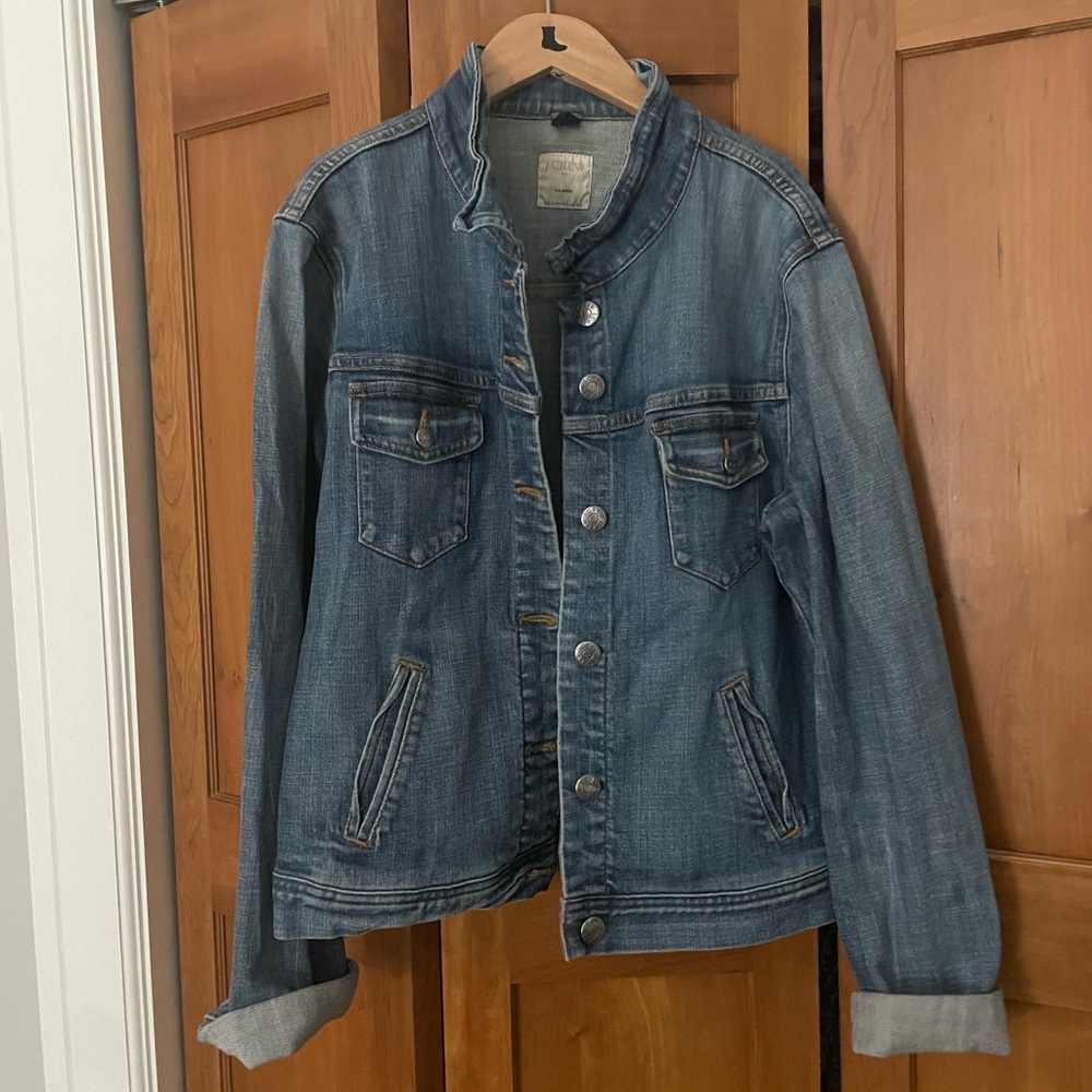 Jcrew Jean jacket sz XL